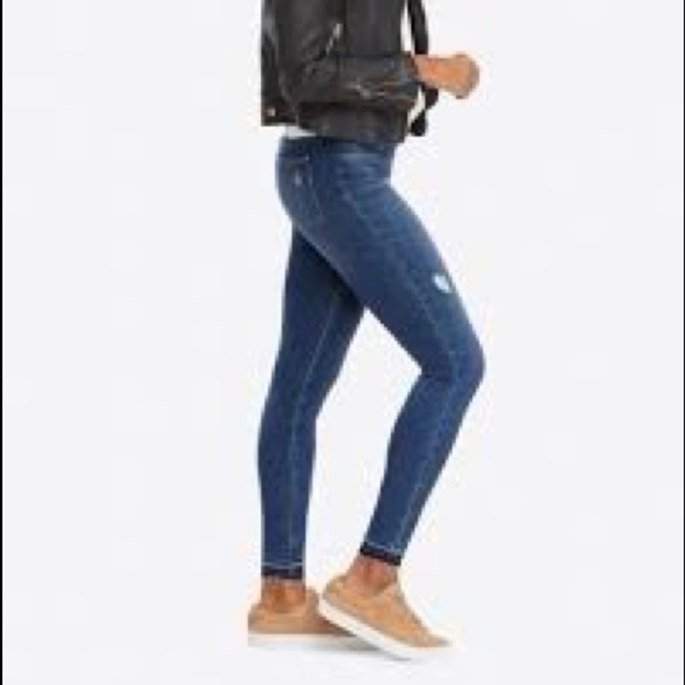 Spanx Distressed Ankle Skinny Jeans